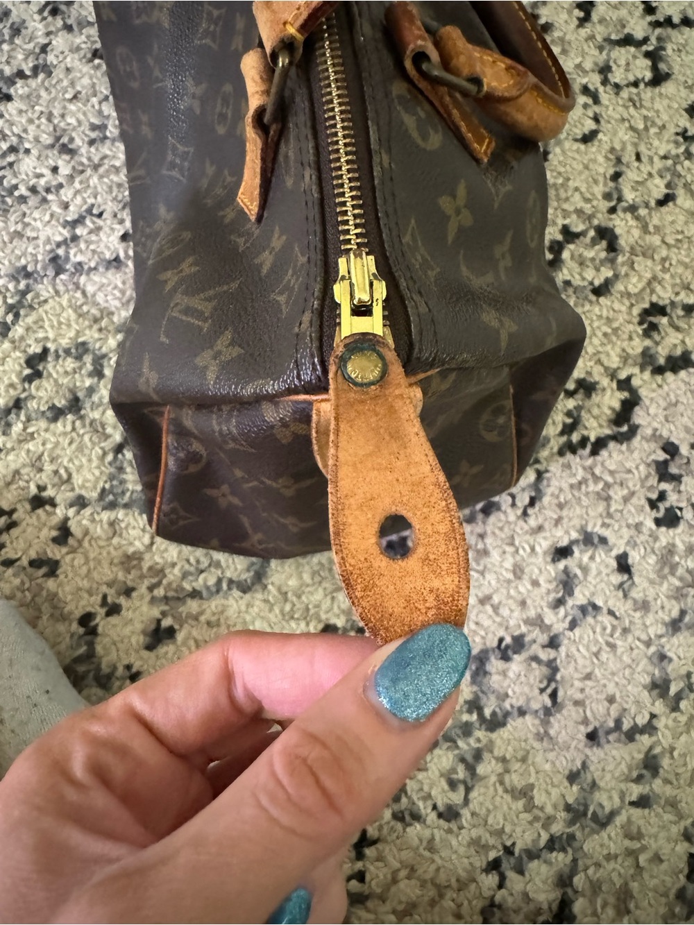Louis Vuitton Monogram Speedy Top 30 Handle Bag - Brown/Gold/Tan - Picture 11 of 14